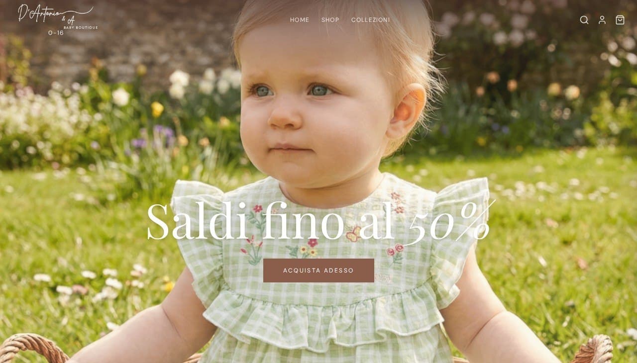 E-commerce abbigliamento bambini