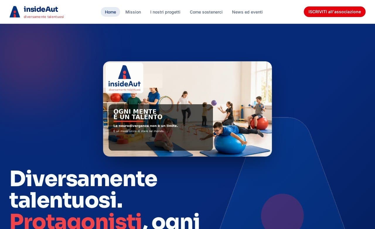 Sito per associazione no-profit